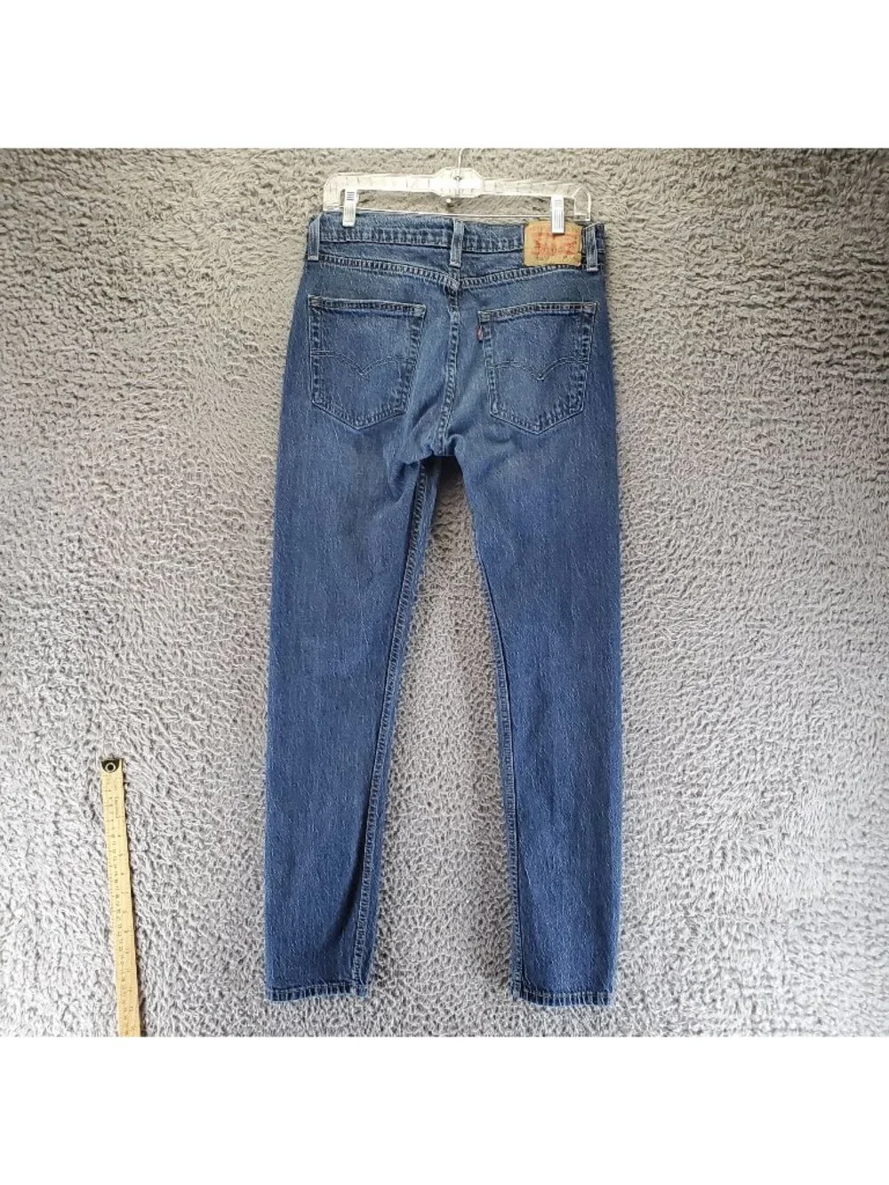 Levis Jeans Mens 38x34 Blue 512 Slim Taper Stretch Denim *Read*